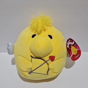 squishmallow Peanuts Valentine's Woodstock Cupid 8" plush, NEW with tags.